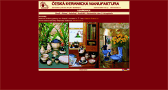 Desktop Screenshot of keramika-ckm.cz